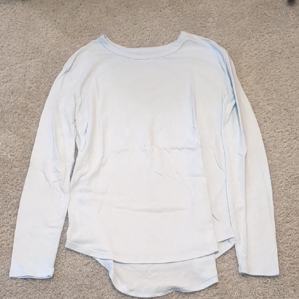 SO Soft Blue Long Sleeve Tee Top